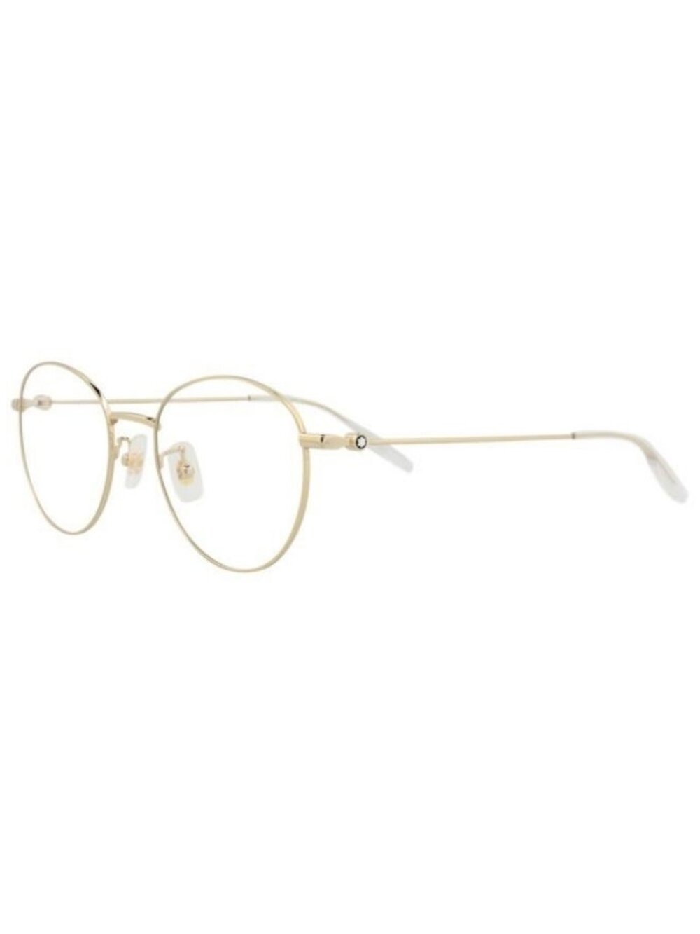New Montblanc Mens Round/Oval Gold Gold Transparent Fashion Designer Eyeglasses